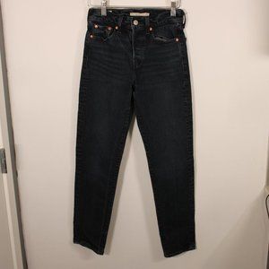 Levi's Wedgie Size 23 Black High Rise Skinny
